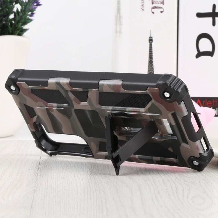 For Samsung Galaxy S22 5G Camouflage Armor Kickstand TPU + PC Magnetic Phone Case(Army Green) - Galaxy S22 5G Cases by buy2fix | Online Shopping UK | buy2fix