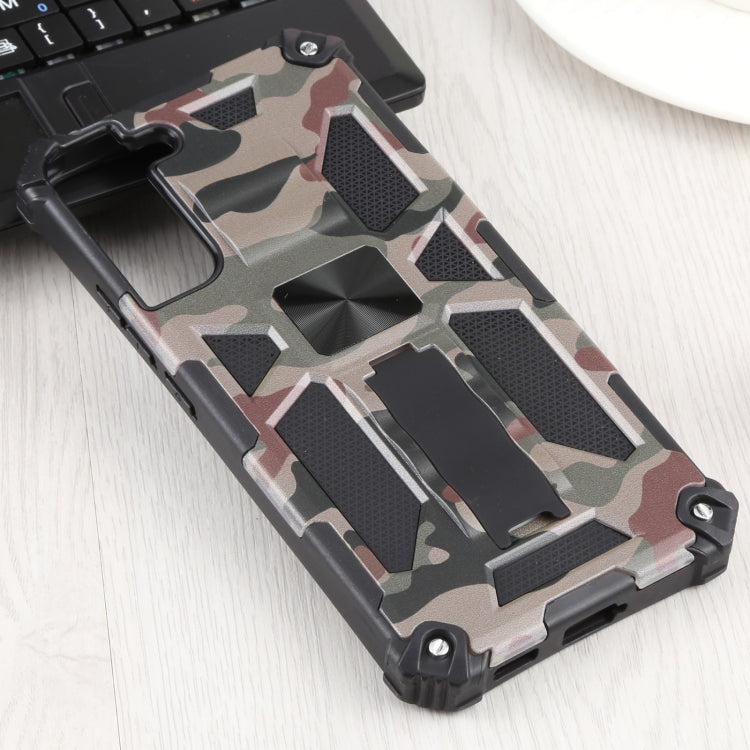 For Samsung Galaxy S22+ 5G Camouflage Armor Kickstand TPU + PC Magnetic Phone Case(Army Green) - Galaxy S22+ 5G Cases by buy2fix | Online Shopping UK | buy2fix