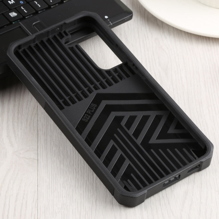 For Samsung Galaxy S22+ 5G Sliding Camera Cover Design PC + TPU Shockproof Phone Case with Ring Holder & Card Slot(Black) - Galaxy S22+ 5G Cases by buy2fix | Online Shopping UK | buy2fix