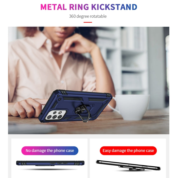 For Samsung Galaxy A53 5G Shockproof TPU + PC Phone Case(Blue) - Galaxy Phone Cases by buy2fix | Online Shopping UK | buy2fix