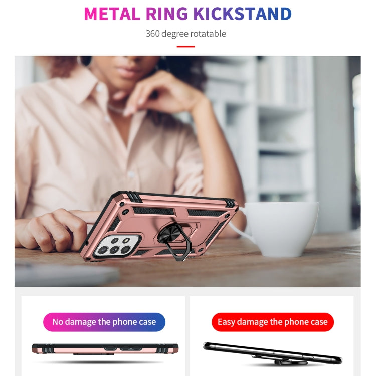 For Samsung Galaxy A53 5G Shockproof TPU + PC Phone Case(Rose Gold) by buy2fix