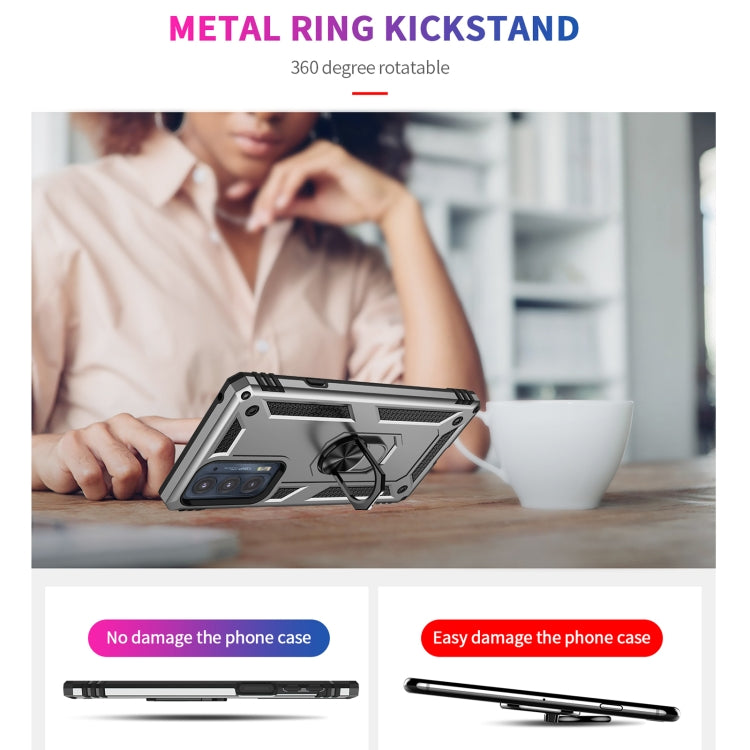 For Motorola Edge 20 Shockproof TPU + PC Phone Case(Silver) by buy2fix