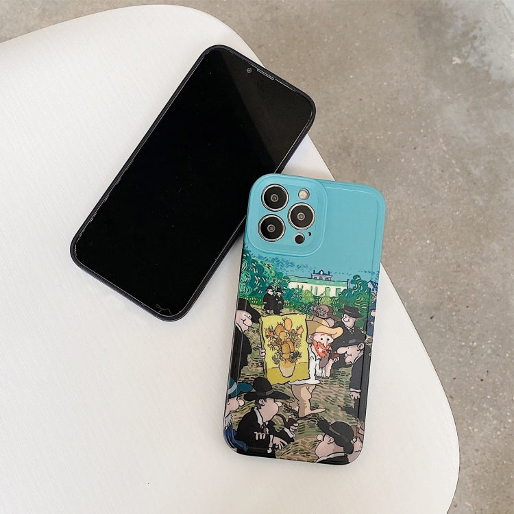 For iPhone 13 Pro Max TPU Pattern Shockproof Phone Case (Moon) - iPhone 13 Pro Max Cases by buy2fix | Online Shopping UK | buy2fix
