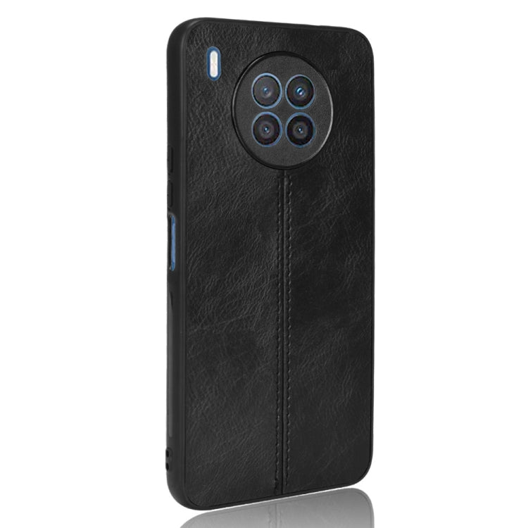 For Huawei nova 8i / Honor 50 Lite Sewing Cow Pattern Skin Phone Case(Black) - Honor Cases by buy2fix | Online Shopping UK | buy2fix