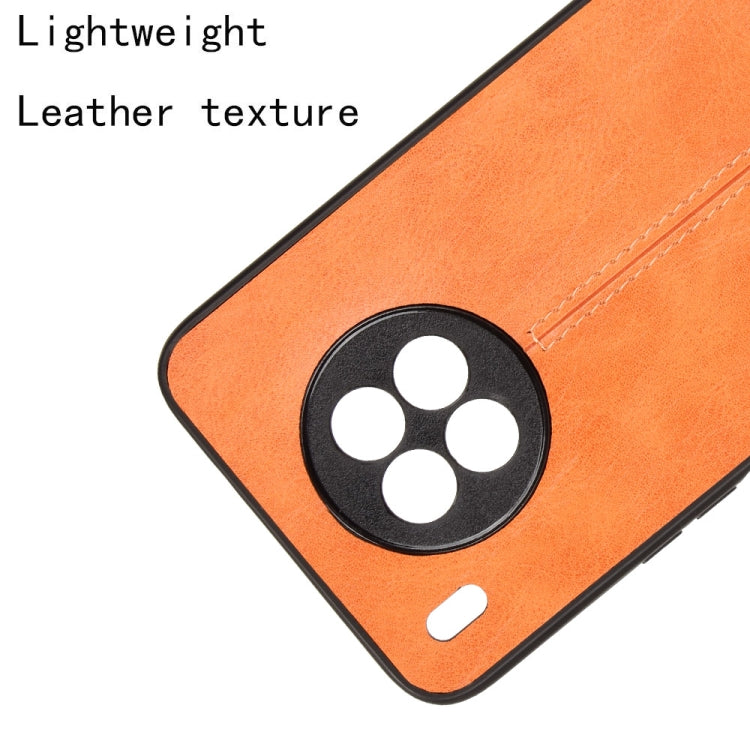 For Huawei nova 8i / Honor 50 Lite Sewing Cow Pattern Skin Phone Case(Orange) - Honor Cases by buy2fix | Online Shopping UK | buy2fix