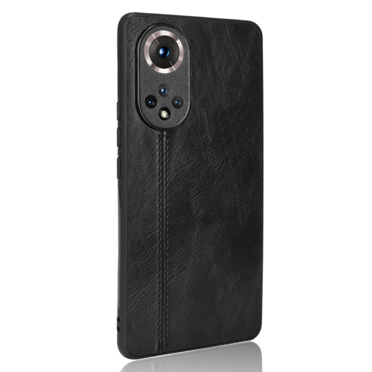 For Honor 50 Sewing Cow Pattern Skin Phone Case(Black) - Honor Cases by buy2fix | Online Shopping UK | buy2fix