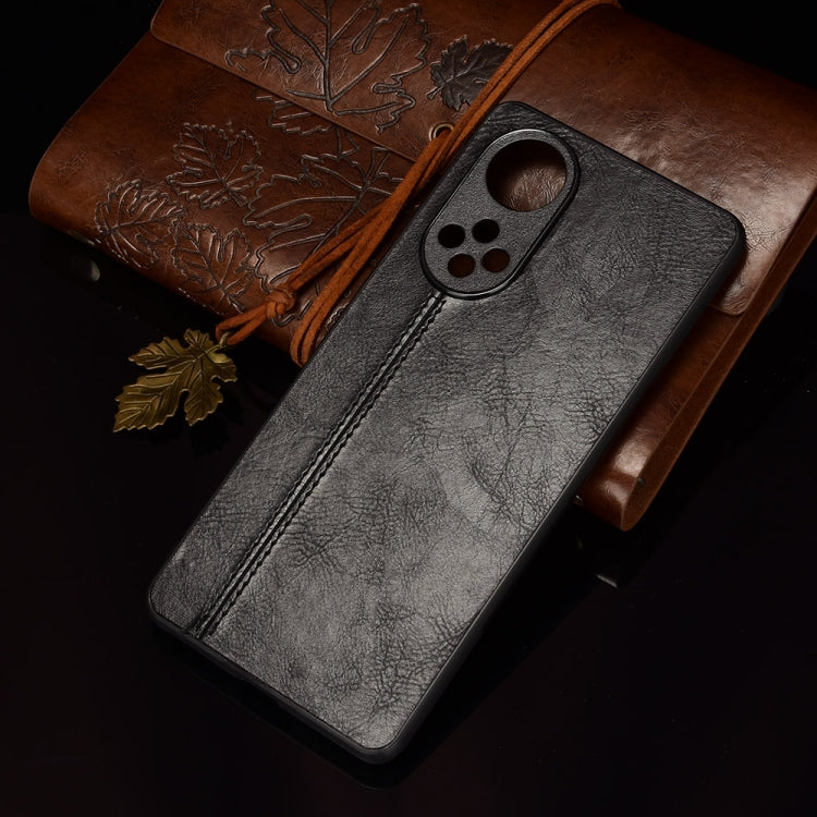 For Honor 50 Sewing Cow Pattern Skin Phone Case(Black) - Honor Cases by buy2fix | Online Shopping UK | buy2fix