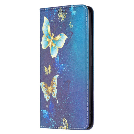 For Xiaomi Redmi Note 11 5G Colored Drawing Invisible Magnetic PU Leather Phone Case(Kingdee) by buy2fix