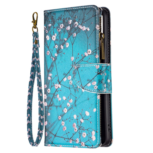 For Xiaomi Redmi Note 11 Pro / 11 Pro+ Colored Drawing Pattern Zipper Leather Phone Case(Plum Blossom) by buy2fix