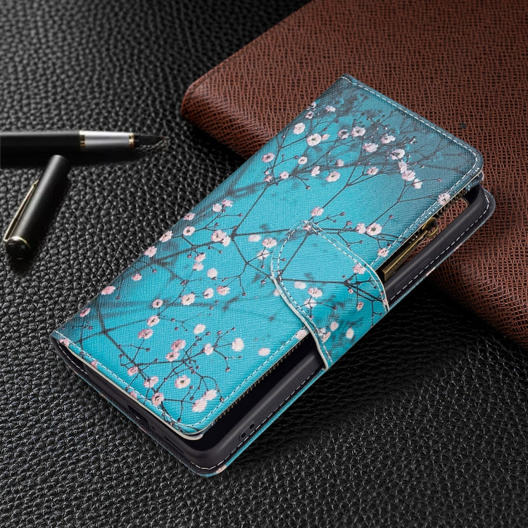 For Xiaomi Redmi Note 11 Pro / 11 Pro+ Colored Drawing Pattern Zipper Leather Phone Case(Plum Blossom) - Xiaomi Cases by buy2fix | Online Shopping UK | buy2fix