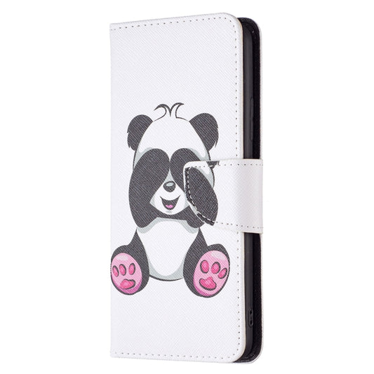 For Xiaomi Redmi Note 11 Colored Drawing Leather Phone Case(Panda) by buy2fix