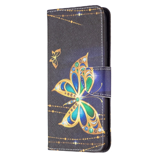 For Xiaomi Redmi Note 11 5G Colored Drawing Leather Phone Case(Big Butterfly) by buy2fix