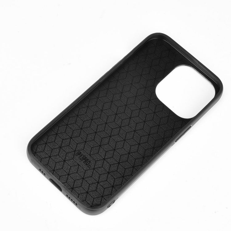 For iPhone 13 Pro Max Sewing Cow Leather Soft PC Case (Black) - iPhone 13 Pro Max Cases by buy2fix | Online Shopping UK | buy2fix