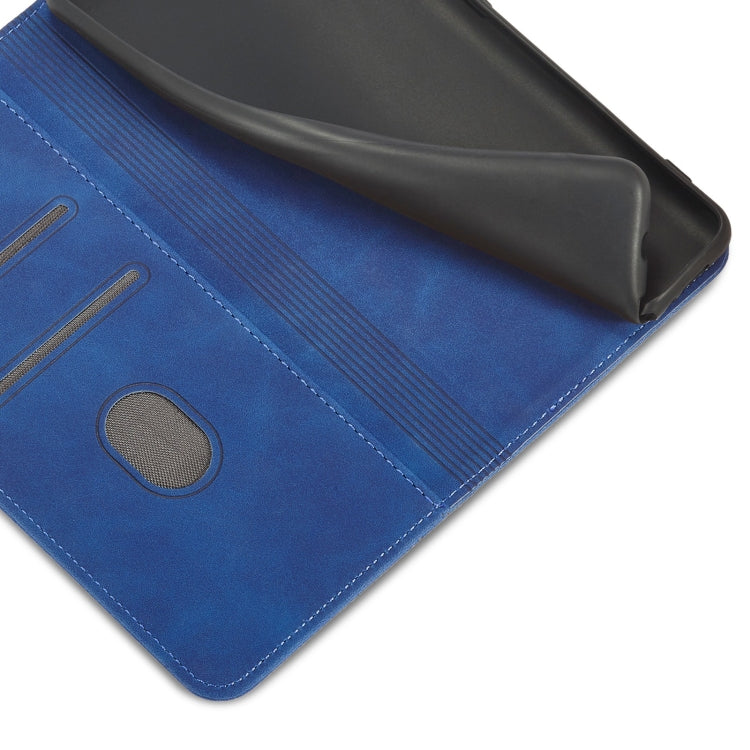 For Xiaomi Redmi Note 10 5G Magnetic Dual-fold Leather Phone Case(Blue) - Xiaomi Cases by buy2fix | Online Shopping UK | buy2fix