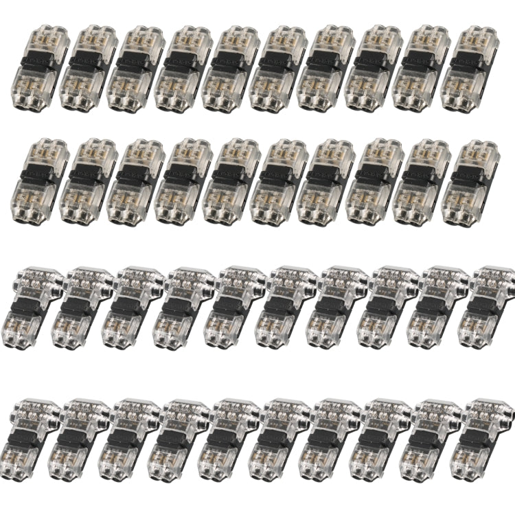 A6538 40 in 1 Car T-type + H-typeTransparent Stripping-free Terminal Block - Booster Cable & Clip by buy2fix | Online Shopping UK | buy2fix