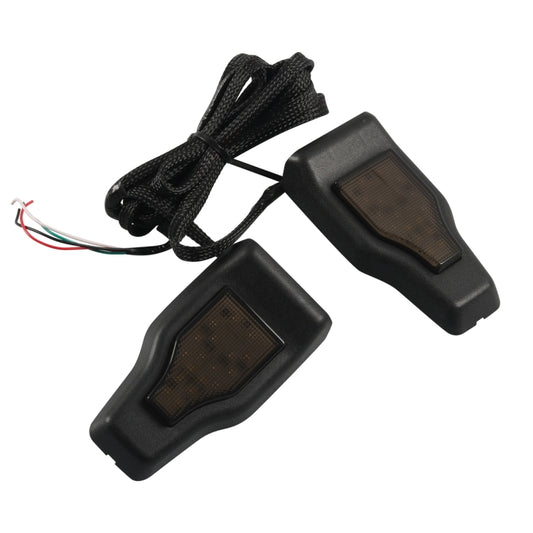 A6768 Car Window Glass Hinge Cover with LED Brake Light for Jeep Wrangler JL 2018-2020 Rear Door by buy2fix