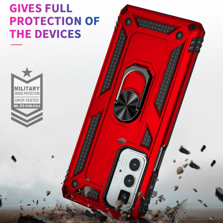 For Motorola Edge 20 Pro Shockproof TPU + PC Phone Case(Red) - Motorola Cases by buy2fix | Online Shopping UK | buy2fix