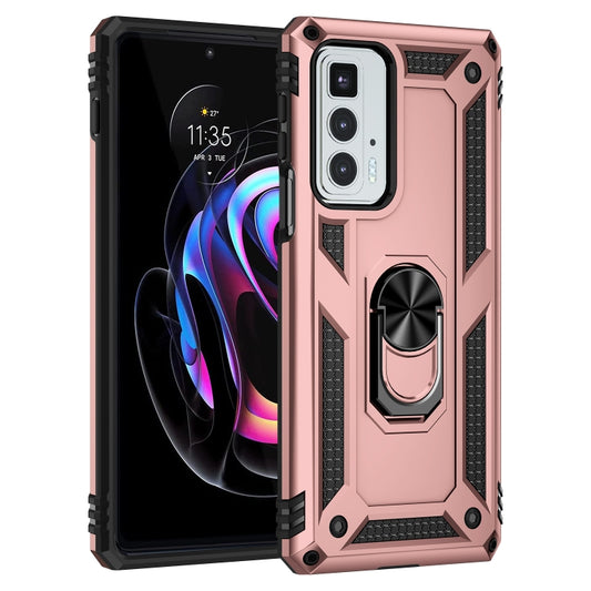 For Motorola Edge 20 Pro Shockproof TPU + PC Phone Case(Rose Gold) by buy2fix