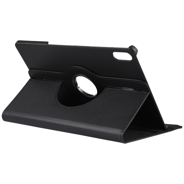 For Lenovo Tab P12 Pro 12.6 Litchi Texture Solid Color Leather Tablet Case(Black) by buy2fix