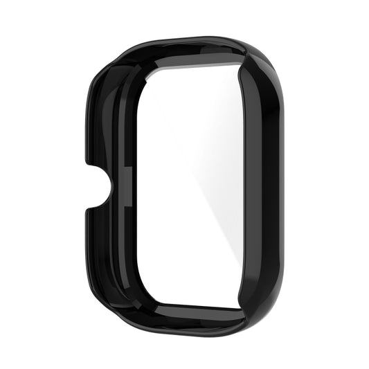 For Amazfit GTS 2 mini PC + Tempered Glass Watch Protective Case(Black) by buy2fix