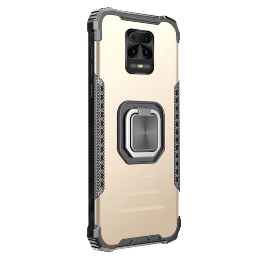For Xiaomi Redmi Note 9S / Note 9 Pro Aluminum Alloy + TPU Phone Case with Lanyard(Gold) by buy2fix