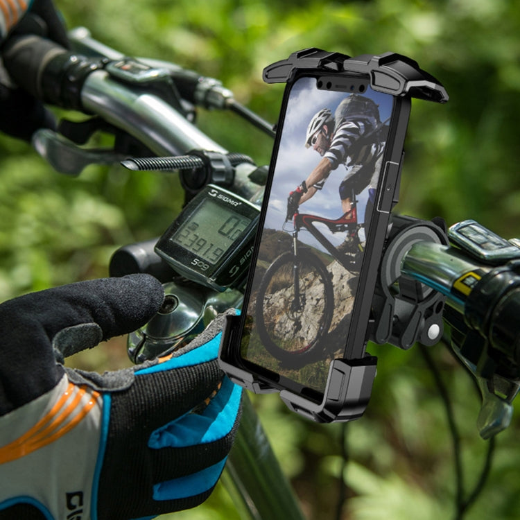 Motorcycle / Bicycle Outdoor Mobile Phone Riding Holder(Black) by buy2fix
