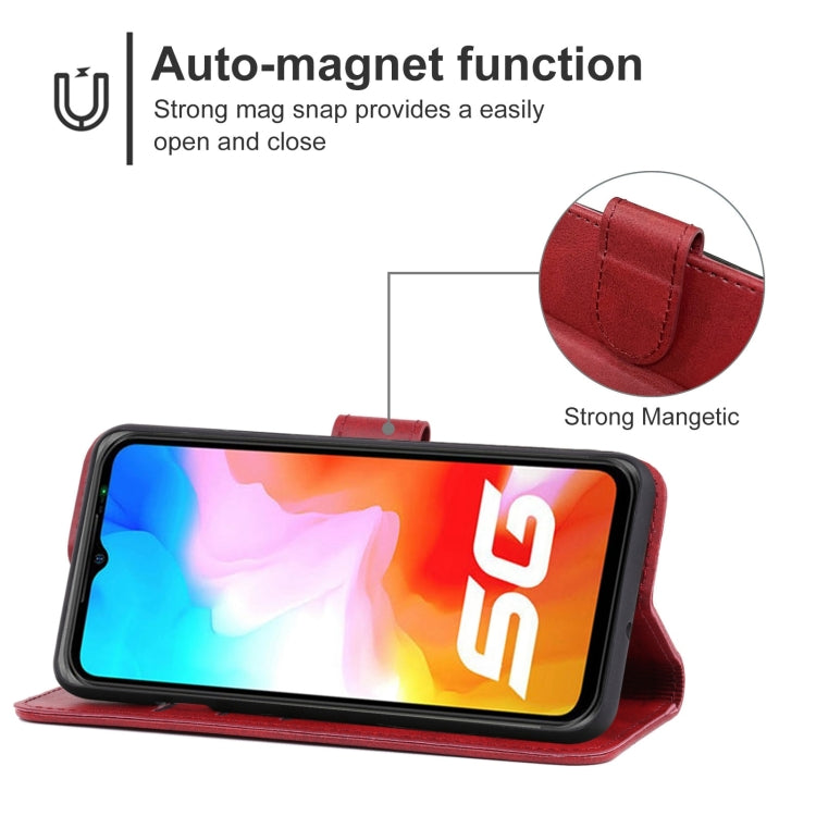 For Ulefone Armor 12 5G / 12S Leather Phone Case(Red) - Ulefone Cases by buy2fix | Online Shopping UK | buy2fix