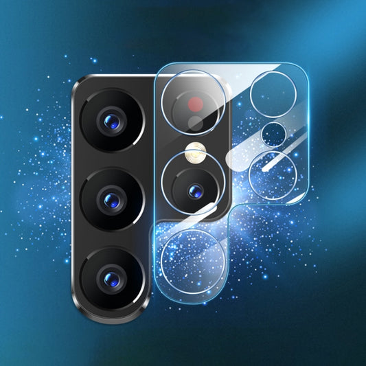 For Samsung Galaxy S22 Ultra 5G 50pcs 0.26mm 9H 2.5D Rear Camera Lens Tempered Glass Film by buy2fix