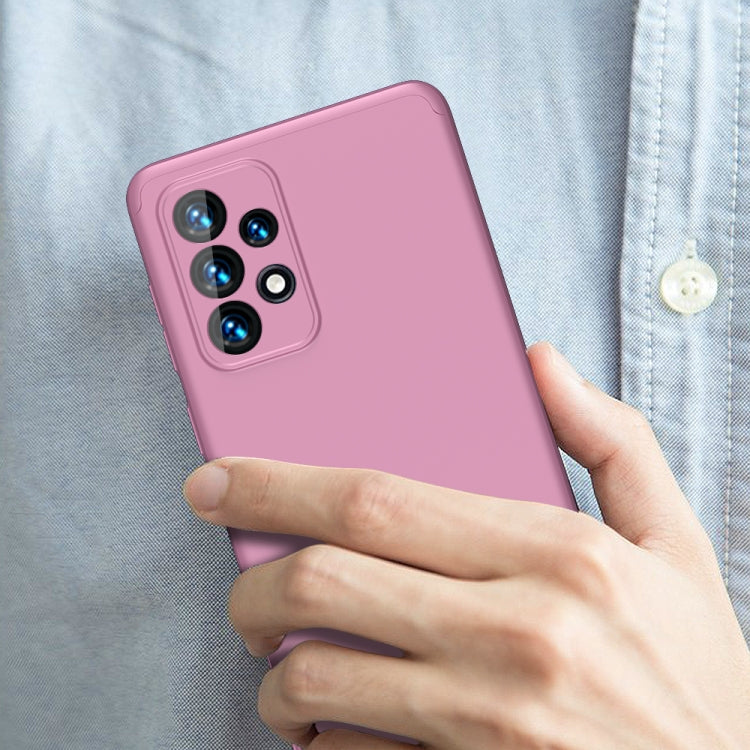 For Samsung Galaxy A53 5G GKK Three Stage Splicing Full Coverage PC Phone Case(Rose Gold) by GKK