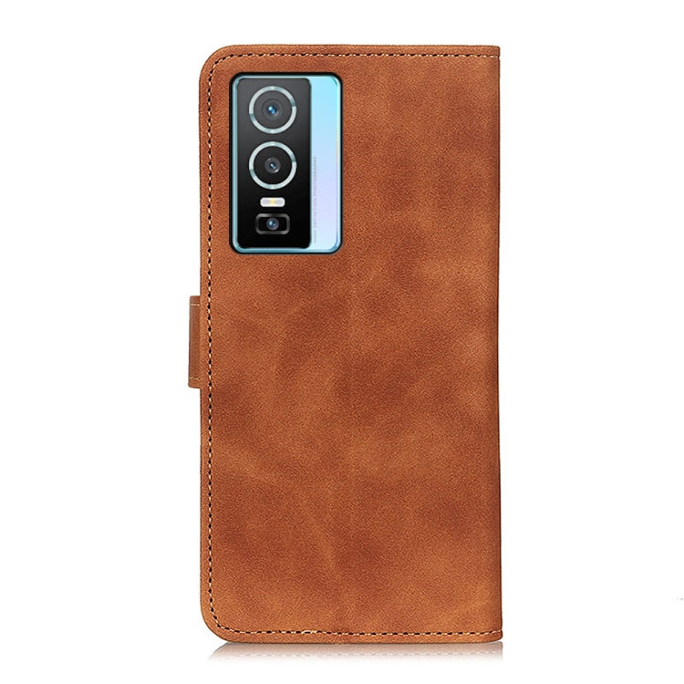 For vivo Y76 5G / Y76s 5G KHAZNEH Retro Texture Horizontal Flip Leather Phone Case(Brown) - vivo Cases by buy2fix | Online Shopping UK | buy2fix