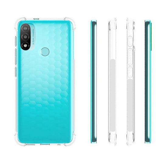 For Motorola Moto E20 / E30 / E40 Shockproof Non-slip Thickening TPU Phone Case(Transparent) by buy2fix