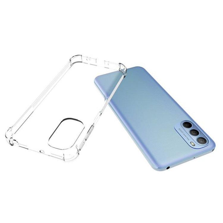 For Motorola Moto G31 Shockproof Non-slip Thickening TPU Phone Case(Transparent) by buy2fix