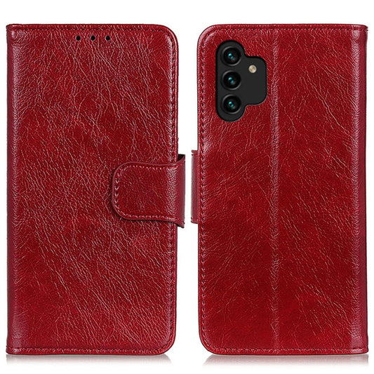 For Samsung Galaxy A13 4G Nappa Texture Horizontal Flip Leather Phone Case(Red) by buy2fix