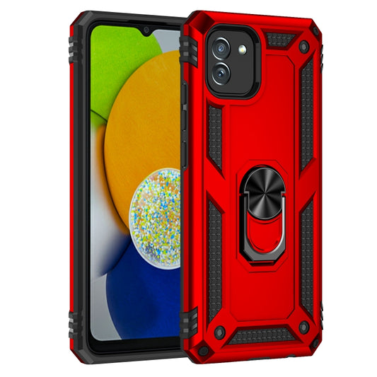 For Samsung Galaxy A03 164mm Version Shockproof TPU + PC Phone Case(Red) by buy2fix