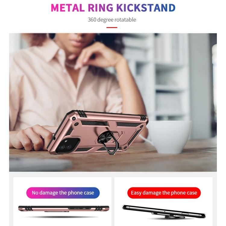 For Samsung Galaxy A03 166mm Version Shockproof TPU + PC Phone Case(Rose Gold) by buy2fix