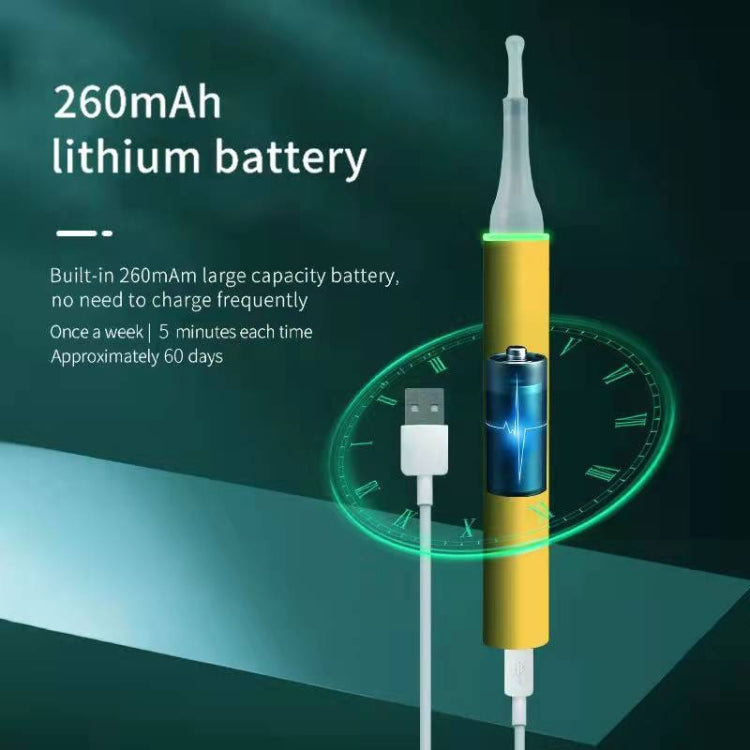 T6 Portable Wireless Smart Visual Earpick Earwax Removal Tool(Yellow) - Ear Care Tools by buy2fix | Online Shopping UK | buy2fix