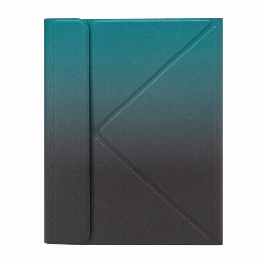 H-097S3 Tri-color Backlight Bluetooth Keyboard Leather Case with Rear Three-fold Holder For iPad 9.7 2018 & 2017(Dark Night Green) by buy2fix