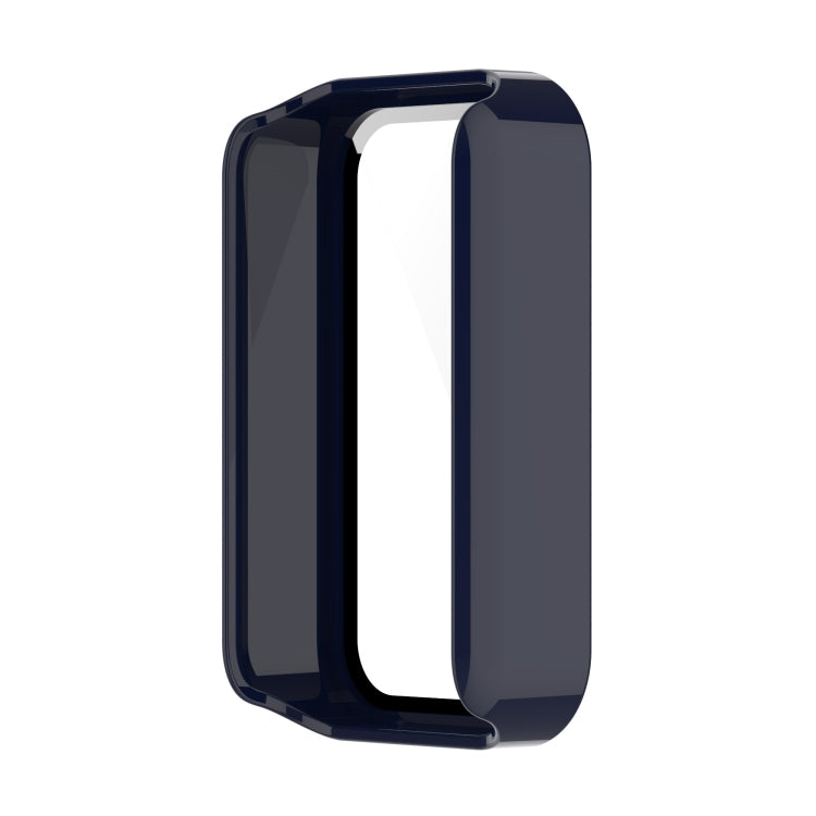 For Xiaomi Redmi Smart Band Pro PC + Tempered Glass Watch Protective Case(Ink Blue) - Watch Cases by buy2fix | Online Shopping UK | buy2fix