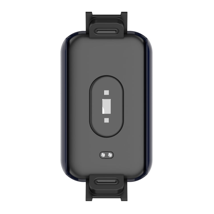 For Xiaomi Redmi Smart Band Pro PC + Tempered Glass Watch Protective Case(Ink Blue) - Watch Cases by buy2fix | Online Shopping UK | buy2fix