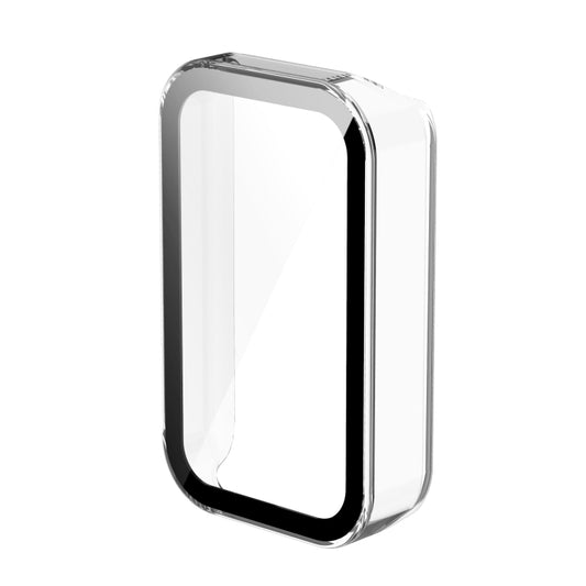 For Xiaomi Redmi Smart Band Pro PC + Tempered Glass Watch Protective Case(Transparent White) by buy2fix
