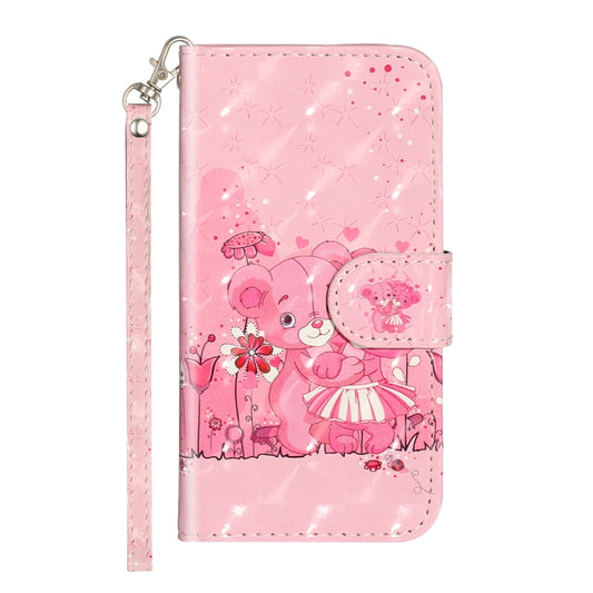 For Samsung Galaxy S22 5G 3D Pattern Horizontal Flip PU Leather Phone Case((Little Bear) by buy2fix