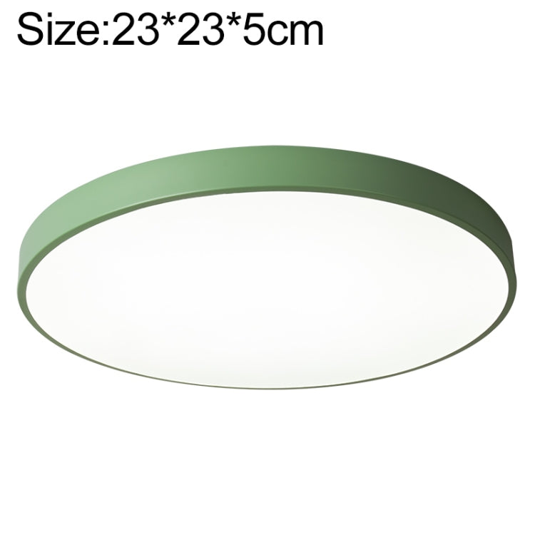 Macaron LED Round Ceiling Lamp, Stepless Dimming, Size:23cm(Green) - Celling Lights & Chandeliers by buy2fix | Online Shopping UK | buy2fix