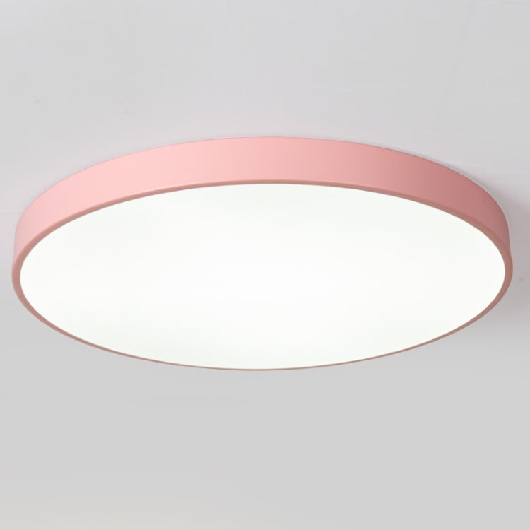 Macaron LED Round Ceiling Lamp, Stepless Dimming, Size:40cm(Pink) - Celling Lights & Chandeliers by buy2fix | Online Shopping UK | buy2fix