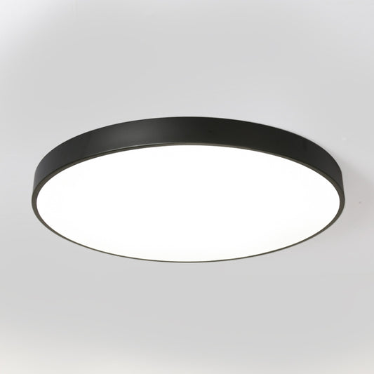 Macaron LED Round Ceiling Lamp, Stepless Dimming, Size:50cm(Black) by buy2fix