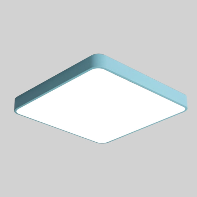 Macaron LED Square Ceiling Lamp, Stepless Dimming, Size:30cm(Blue) - Celling Lights & Chandeliers by buy2fix | Online Shopping UK | buy2fix