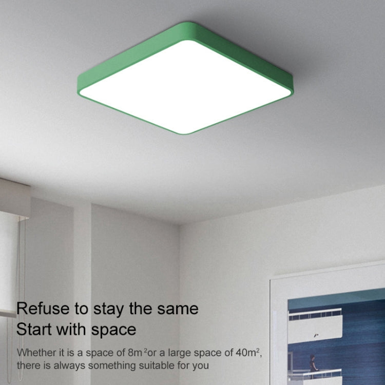 Macaron LED Square Ceiling Lamp, Stepless Dimming, Size:40cm(Blue) - Celling Lights & Chandeliers by buy2fix | Online Shopping UK | buy2fix
