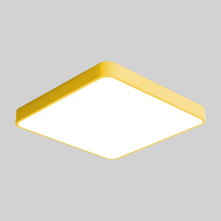 Macaron LED Square Ceiling Lamp, Stepless Dimming, Size:50cm(Yellow) - Celling Lights & Chandeliers by buy2fix | Online Shopping UK | buy2fix