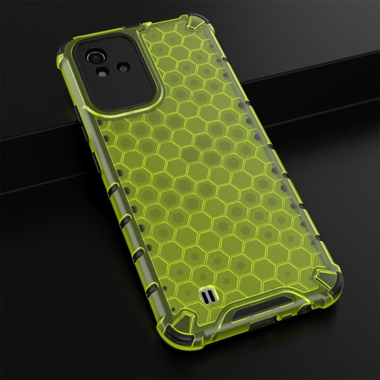 For OPPO Realme Narzo 50 4G Honeycomb PC + TPU Phone Case(Green) by buy2fix