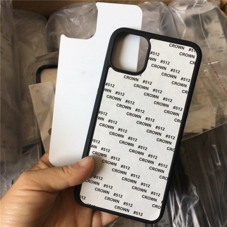 For iPhone XR 10 PCS 2D Blank Sublimation Phone Case(Black) by buy2fix