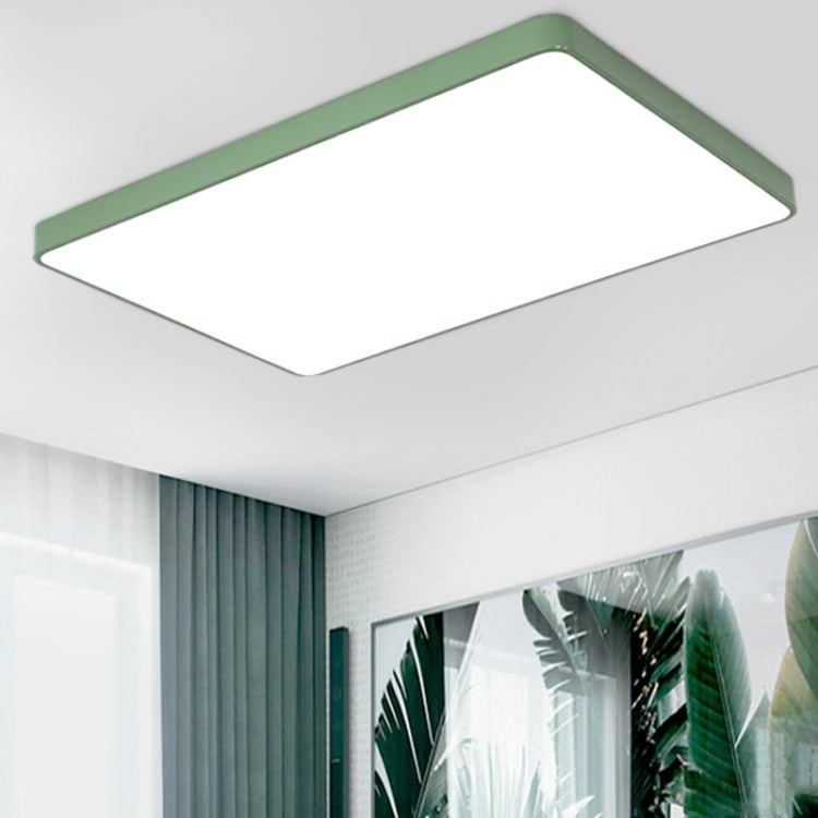 Macaron LED Rectangle Ceiling Lamp, Stepless Dimming, Size:88x62cm(Black) - Celling Lights & Chandeliers by buy2fix | Online Shopping UK | buy2fix
